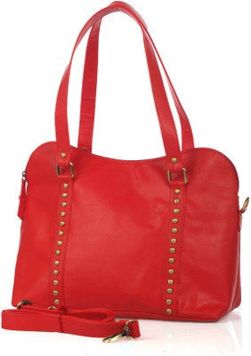 Berrypeckers Riveted Hand Bag Red Berrypeckers Riveted Hand Bag Red