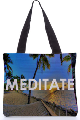 30% OFF on Snoogg Canvas Design Meditate Tote Multicolor 30% OFF on Snoogg Canvas Design Meditate Tote Multicolor