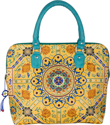 31% OFF on The House of Tara Tibetan Brocade 286 Hand-held Bag Multicolor