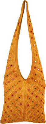 61% OFF on Shilpkart Shilpkart Hand Mirror Work Shoulder Bag Shoulder Bag Golden