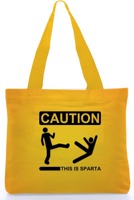 30% OFF on Snoogg Canvas Design Teenager Tote Yelloww
