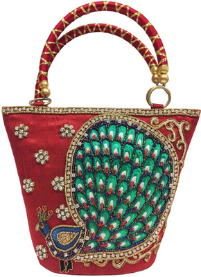 54% OFF on moKanc Peacock Embroidery Hand-held Bag Red 54% OFF on moKanc Peacock Embroidery Hand-held Bag Red