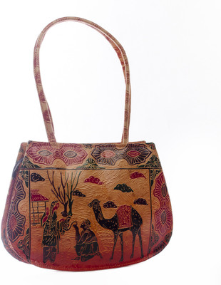 MunMun Gorgeous Round Hand-held Bag Brown MunMun Gorgeous Round Hand-held Bag Brown