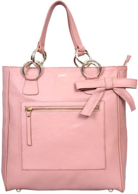 50% OFF on Taws Take A Bow Leather Hand-held Bag Pink 50% OFF on Taws Take A Bow Leather Hand-held Bag Pink
