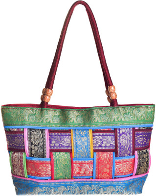 64% OFF on Kwickdeal Cris Cross Zipper lace Dorri Shoulder Bag Multicolor