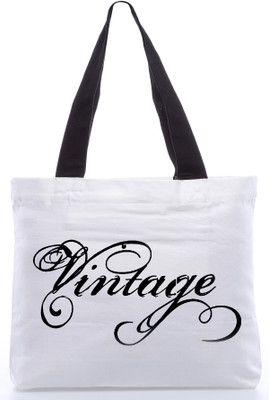 30% OFF on Snoogg Canvas Design Massages Tote White 30% OFF on Snoogg Canvas Design Massages Tote White