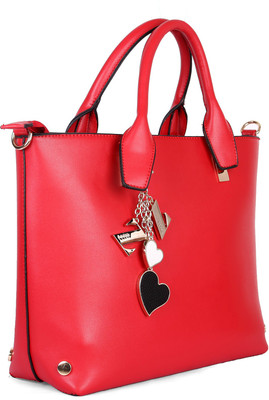 51% OFF on Zotti Hearts Hand-held Bag Red