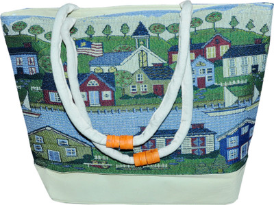 16% OFF on Rksons Silk Hut Printed Shopping Hand-held Bag Multicolor-06