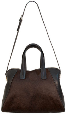 51% OFF on Traversys Hairon Leather Shoulder Bag Brown