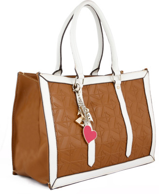 75% OFF on Zotti Maxima Hand-held Bag Brown, White