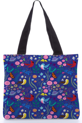 40% OFF on Snoogg Canvas Design Bird Floral patterns Shoulder Bag Multicolor
