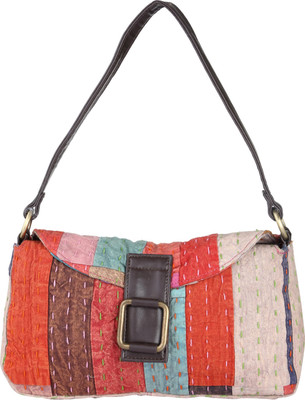62% OFF on Rajrang Kantha Work Shoulder Bag Pink-02 62% OFF on Rajrang Kantha Work Shoulder Bag Pink-02