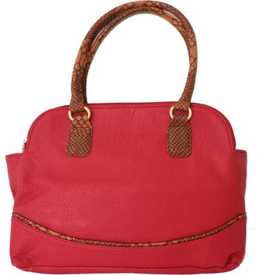 25% OFF on Super Drool Elegant Red and Patterned Straps Hand-held Bag Red09
