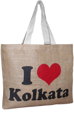 57% OFF on Earthbags I Love Kolkata_1 Shoulder Bag Beige
