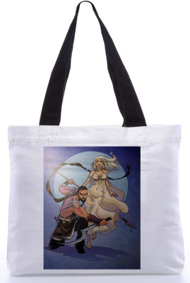 30% OFF on Snoogg Canvas Design Teenager Tote White 30% OFF on Snoogg Canvas Design Teenager Tote White