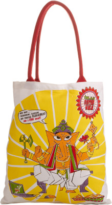 Beenthere Ganesha Jhola Tote White-05 Beenthere Ganesha Jhola Tote White-05