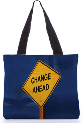 46% OFF on Snoogg Canvas Design Change Ahead Shoulder Bag Brown