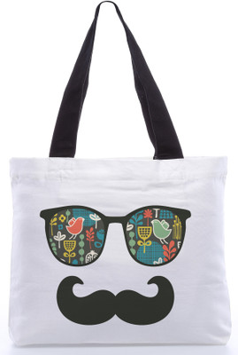 30% OFF on Snoogg Canvas Design Teenager Tote White