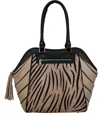 41% OFF on Traversys Genuine Leather Hair On Zebra Print Shoulder Bag Multicolor