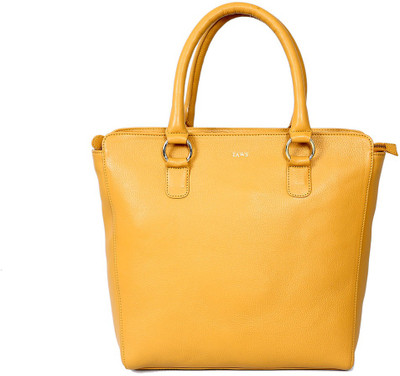 56% OFF on Taws Spendthrift Leather Hand-held Bag Yellow
