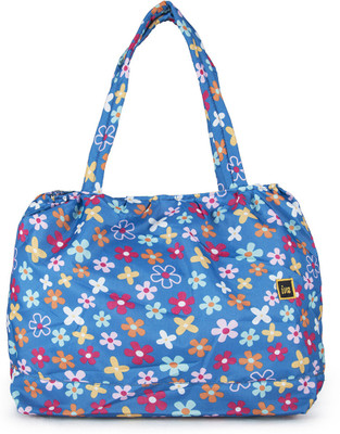 Craze On Bags Flower Printed Shoulder Bag Blue Craze On Bags Flower Printed Shoulder Bag Blue