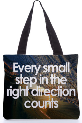 30% OFF on Snoogg Canvas Design Steps in Right Direction Tote Multicolor 30% OFF on Snoogg Canvas Design Steps in Right Direction Tote Multicolor