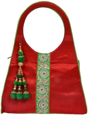 35% OFF on Craftstages Ethnic Exclusive Design Hand-held Bag Red 35% OFF on Craftstages Ethnic Exclusive Design Hand-held Bag Red