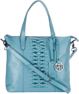 15% OFF on Phive Rivers Women Leather -PR897 Hand-held Bag Blue