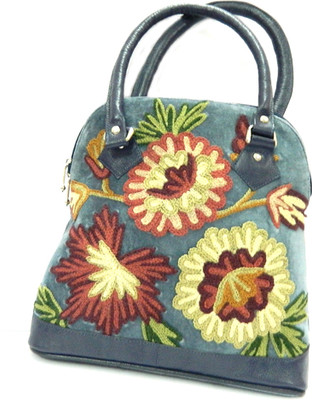 53% OFF on Aabeer Kashmiri Embroidered Hand-held Bag Blue