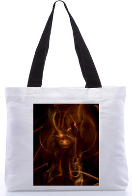 30% OFF on Snoogg Canvas Design Teenager Tote White