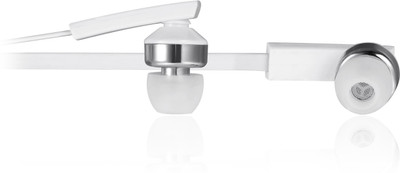 Zoook Noise Isolating Earphones with Built-in Microphone Noise Isolating Earphone Wired Headphones (White, In the Ear) 