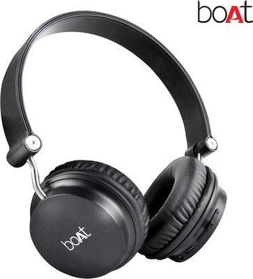 boAt Rockerz On Ear 400 Black On-the-ear Wireless Bluetooth Headphones (Black, On the Ear) 