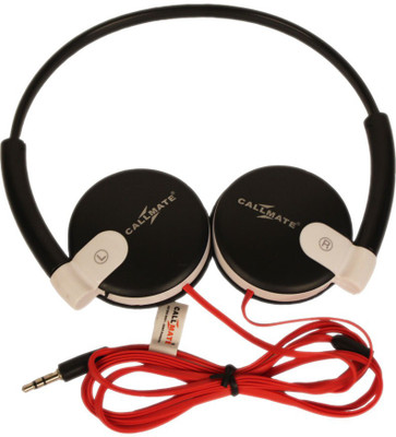 Callmate Walkmen Stereo Wired Headphones (Black, On the Ear) 