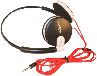 Callmate Walkmen Stereo Wired Headphones (Black, On the Ear) 