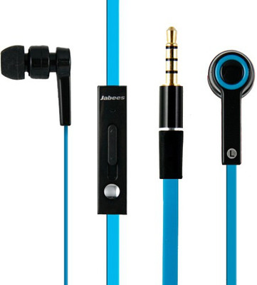 Jabees 13A06 Wired Headset With Mic (Blue/Black) 