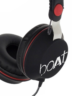 boAt BassHeads 500 Wired Headset (Black) 