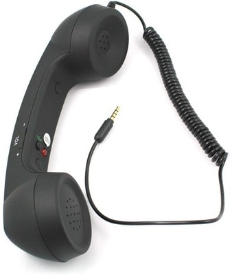 35% OFF on Coco Retro Phone Wired Headset Black