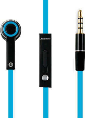 Jabees 13C01 Wired Headset With Mic (Blue) 
