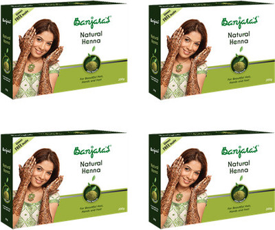 10% OFF on Banjaras Natural Henna Set Of 4 10% OFF on Banjaras Natural Henna Set Of 4