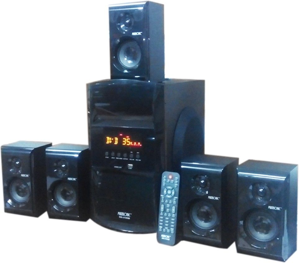 Super-IT Multisonic 1729 140 Watts RMS 5.1 Channel Speaker with Bluetooth , FM Radio and USB Input Mini Hi-Fi System