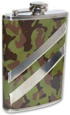 Little Goa Green & Brown Colour -13 Inch Hip Flask 150 ml