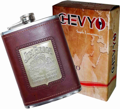 70% OFF on Chevyo Best Quality Imported Stainless Steel Leatherette Hip Flask 230 ml 70% OFF on Chevyo Best Quality Imported Stainless Steel Leatherette Hip Flask 230 ml