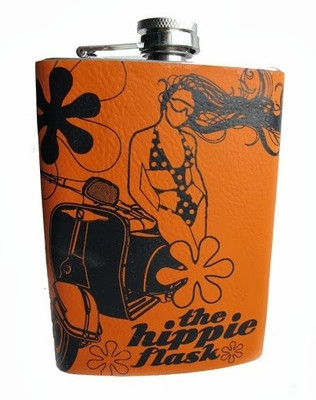 Roti Kapda Makaan Girl Car Orange Hip Flask 100 ml
