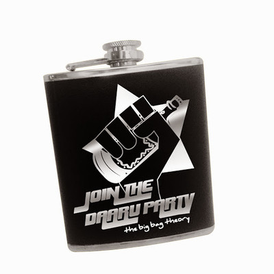 28% OFF on The Big Bag Theory Daru Party Faux Leather Hip Flask 207 ml