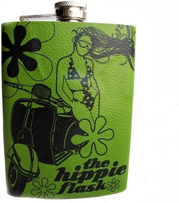 Roti Kapda Makaan Girl Car Green Hip Flask 100 ml