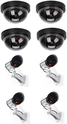 33% OFF on Pindia Set Of 4 Cctv Blinking Led Dummy Wall & Ceiling 4 Channel Home Security Camera