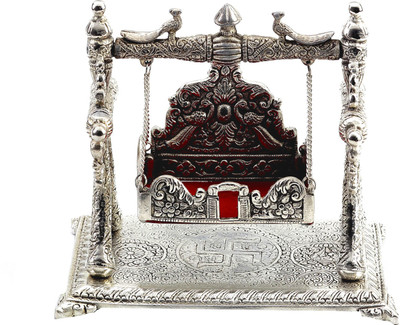 14% OFF on Aapno Rajasthan Metal Hand Crafted Miniature Fan Cast Iron Home Temple Silver