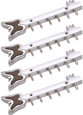 57% OFF on Doyours 4 Set Glossy Steel In Butterfly Design 6 - Pronged Hook Rail Steel Pack of 4 57% OFF on Doyours 4 Set Glossy Steel In Butterfly Design 6 - Pronged Hook Rail Steel Pack of 4