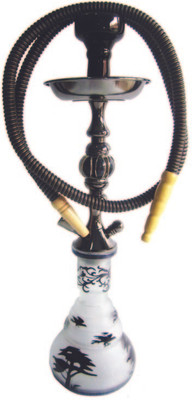 Arabian Nights 15.5 inch Steel, Glass Hookah