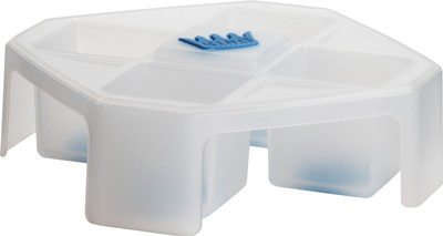 Trudeau Ice Cube TrayLarge White Plastic Ice Cube Tray Pack of 1 Trudeau Ice Cube TrayLarge White Plastic Ice Cube Tray Pack of 1